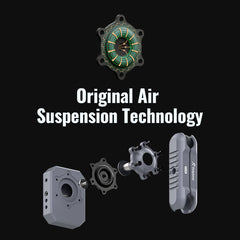 P100-B Outplorer Rearview Mirror Kit for Motorcycle Air-Suspension Holder Anti-Shake Airbag Protecting Phone Lens, 360° Free Vision for 4.7''-7.2'' Phone, Aluminum Alloy Holder