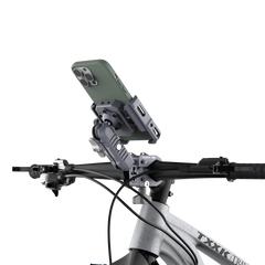 P100-A Outplorer Handlebar Clamp Kit for Motorcycle Air-Suspension Holder Anti-Shake Airbag Protecting Phone Lens, 360° Free Vision for 4.7''-7.2'' Phone, Aluminum Alloy Holder