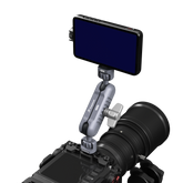 Outplorer Universal Magic Arm for Motorcycle Air-Suspension Holder Anti-Shake Airbag Protecting Phone Lens, 360° Free Vision for 2.5''-3.8'' Phone, Aluminum Alloy Holder Compatible with GoPro