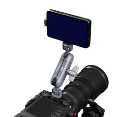 Outplorer Universal Magic Arm for Motorcycle Air-Suspension Holder Anti-Shake Airbag Protecting Phone Lens, 360° Free Vision for 2.5''-3.8'' Phone, Aluminum Alloy Holder Compatible with GoPro