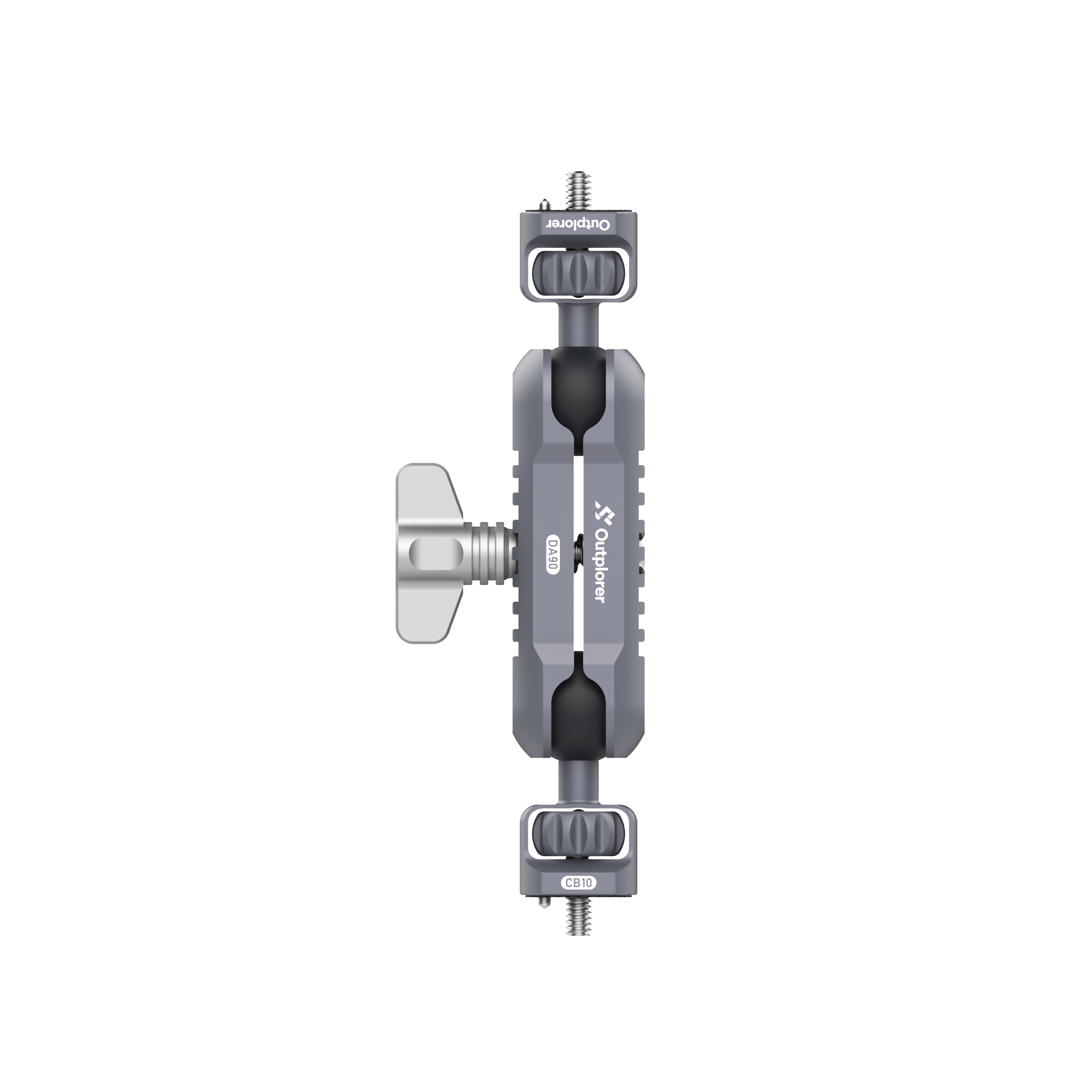 Outplorer Universal Magic Arm for Motorcycle Air-Suspension Holder Anti-Shake Airbag Protecting Phone Lens, 360° Free Vision for 2.5''-3.8'' Phone, Aluminum Alloy Holder Compatible with GoPro